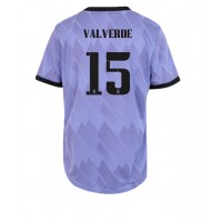 Real Madrid Federico Valverde #15 Fotballklær Bortedrakt Dame 2022-23 Kortermet